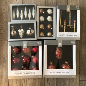Christmas glass ornaments